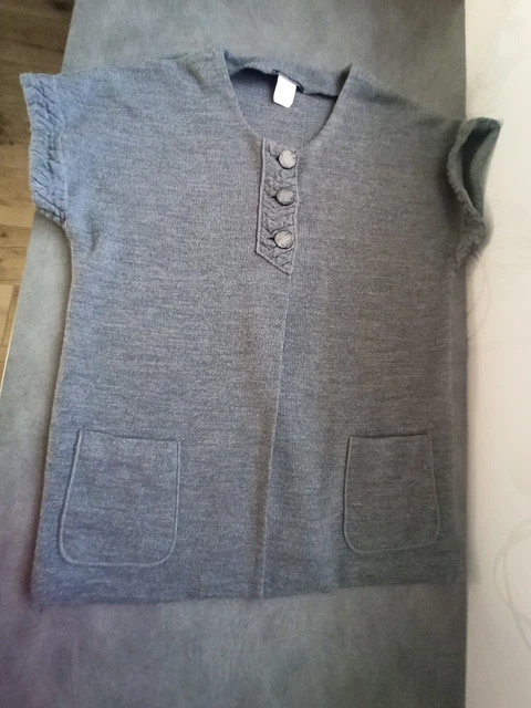Gilet manches longues noué taupe femme | Cache Cache