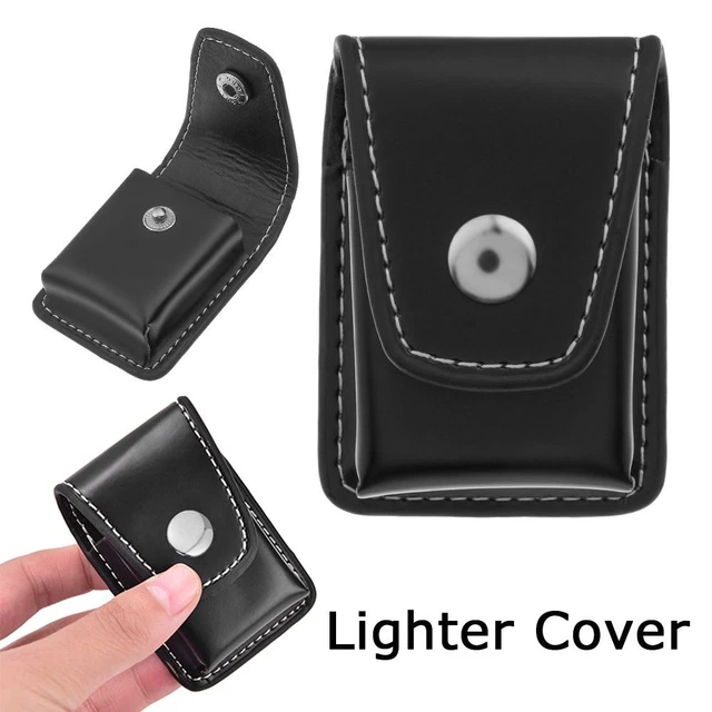 Bag Kerosene Lighter Anti Loss Cover Super Match Lighter Leather Case Small Box