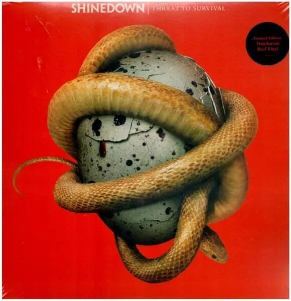 LP Shinedown Threat to Survival TRANSLUCENT RED VINYL NEW OVP Atlantic