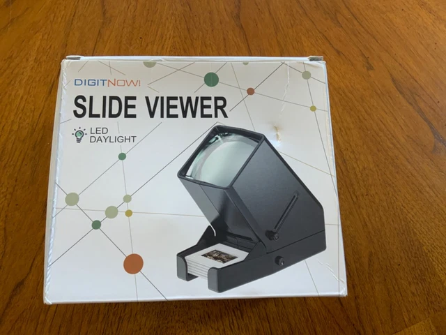 DigitNow! Diapositiva de película LED y visor de fotos negativo video fotográfico