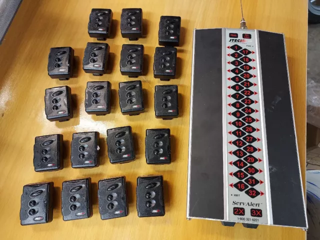 Jtech Servalert Restaurant Staff Paging System With 19 Pagers-untested