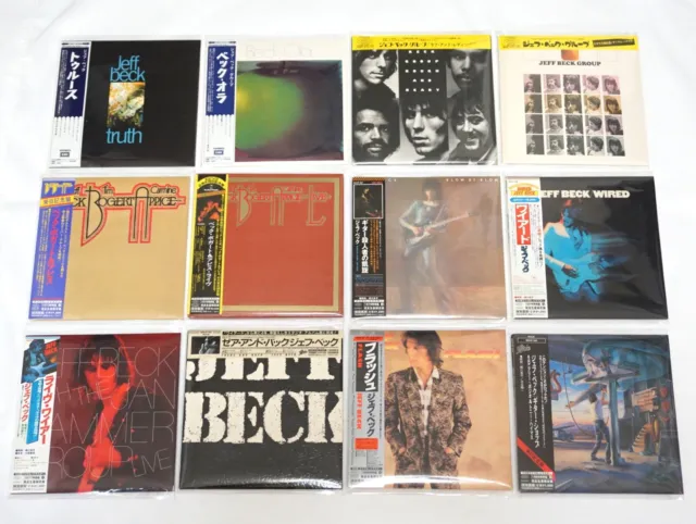 Jeff Beck 12 Titles Set Mini LP CD Replica Paper Sleeve Retro Extra Obi Japan 05