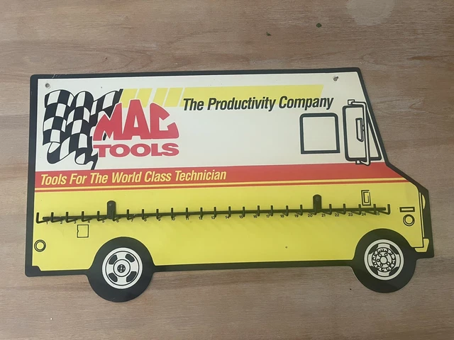 Vintage Mac Tools Truck Sign Key Holder Hanger Auto Garage Man Cave