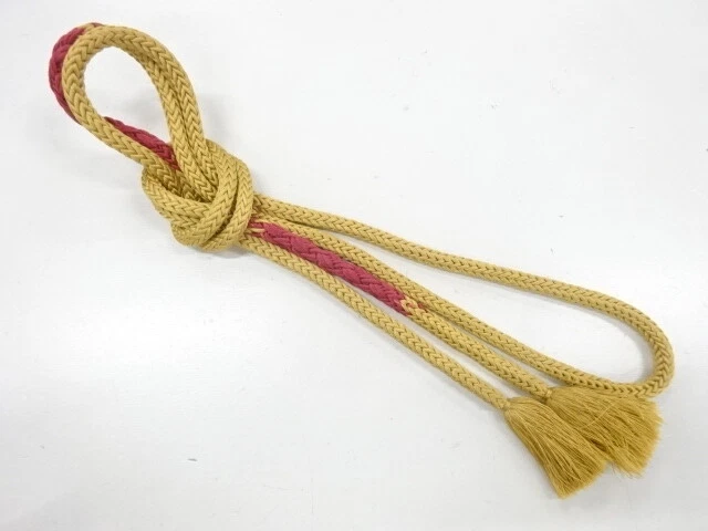 6141271: Japanese Kimono / Vintage Hand-Tied Obijime Cord
