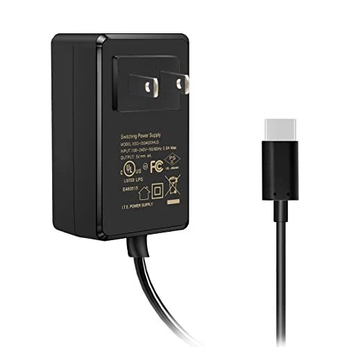 Geekworm raspberry pi 4 power supply 20w 5v 4a usb c power adapter