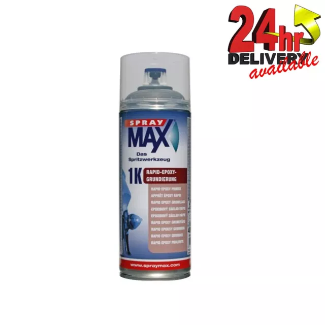 SPRAYMAX 1K IMPRIMACIÓN RÁPIDA EPOXI GRIS 400 ml Aerosol Anti Corrosión húmedo sobre húmedo