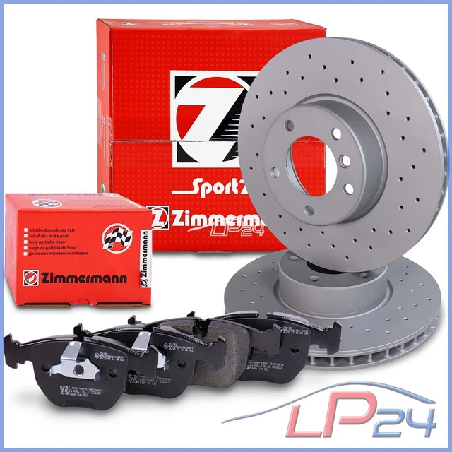 2 Disques De Frein Avant Zimmermann Pour BMW X5 (E70) - 348mm, Perforés - Neufs