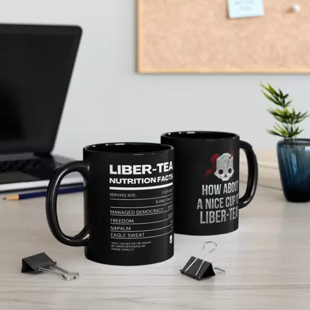 Helldivers inspired mug, how about a nice cup of liber tea