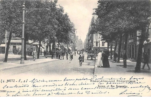 57. n° 103680 .metz .avenue et rue serpenoise .