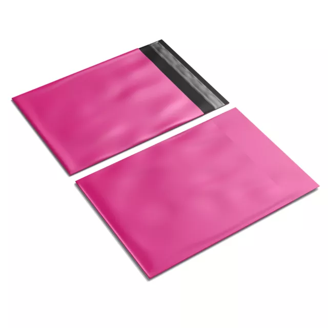 200x Poly Mailer PINK 350 x 480mm 04 Premium Courier Bag Mailing Satchel