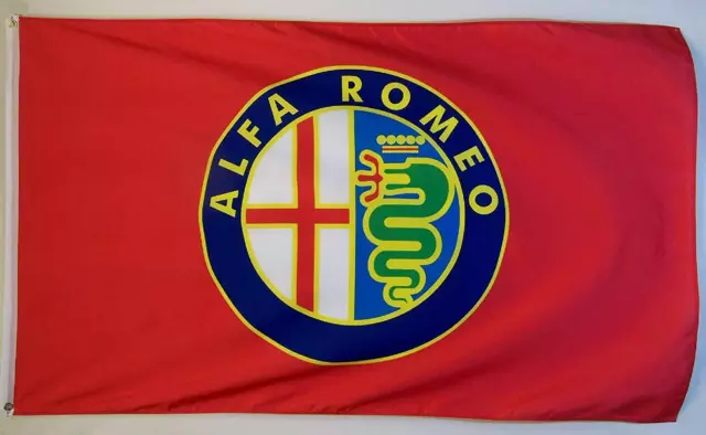 Alfa Romeo Premium Flag 3' x 5' Indoor Outdoor Automotive Banner (USA Seller)