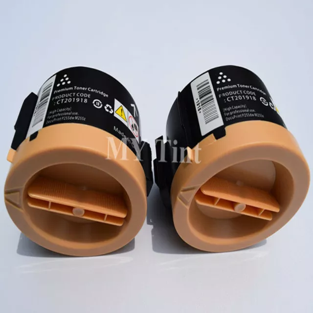 2 x Toner Cartridge CT201918 CT201919 For Fuji Xerox DocuPrint P255DW M255Z