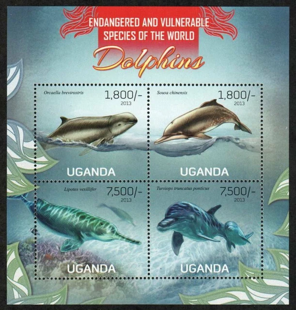 UGANDA STAMP 2025 Dolphins 10.80 PicClick