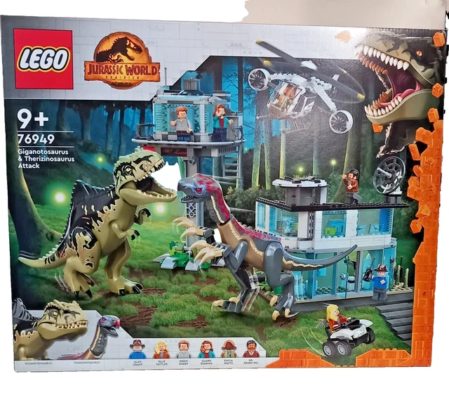 LEGO 76949 JURASSIC World Giganotosaurus & Therizinosaurus set attacco ...