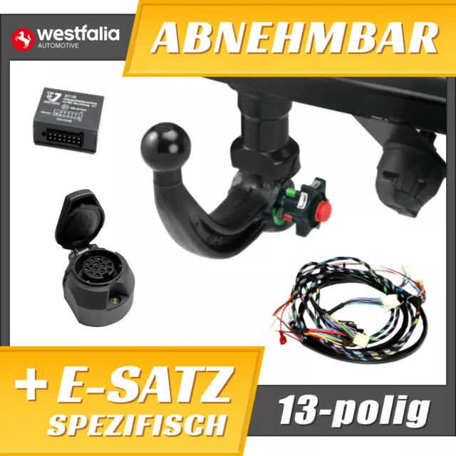 Anhängerkupplung abn.+ESatz 13p spez für BMW 3er E91 Touring 05-12 ABE WESTFALIA