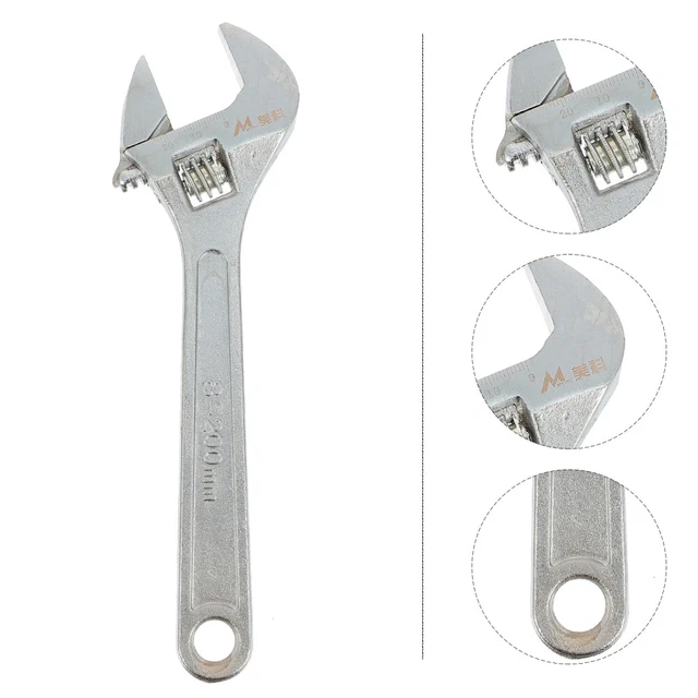 Chiave Strumenti Pneumatici Riparazione Utensili Manuali Argento Cromo-Molibdeno Acciaio