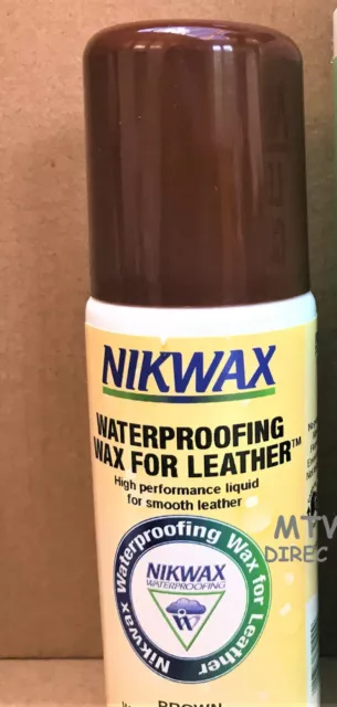 NIKWAX WATERPROOFING WAX LIQUID FOR BROWN LEATHER  eVENT FOOTWEAR BOOTS & SHOES