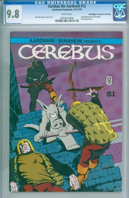 CEREBUS THE AARDVARK 12 CGC 9.8 WP 2nd COCKROACH Dave Sim AARDVARK-VANAHEIM 1979