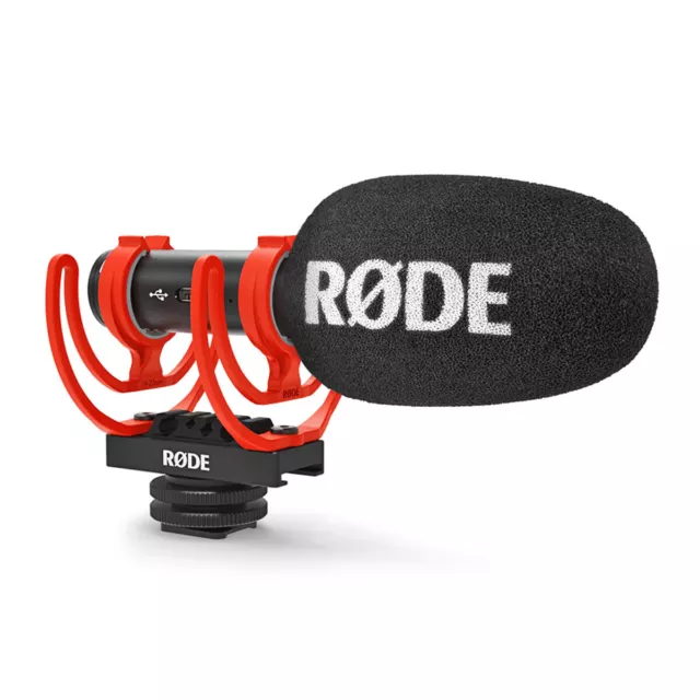 Rode Videomic Go II Richtmikrofon + keepdrum Schwanenhals Tisch-Stativ 2