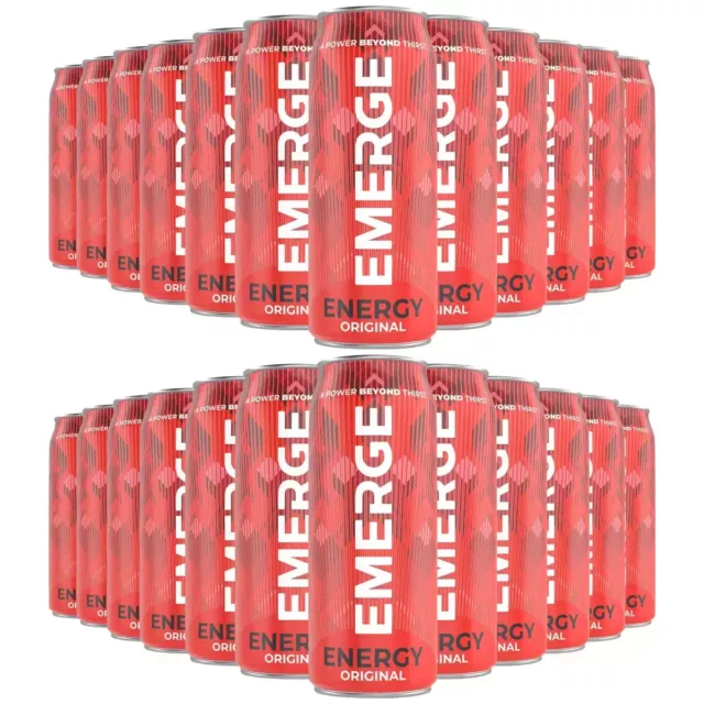 Emerge Energy Original Mixed Fruit Flavour Drink, 24 x 250ml
