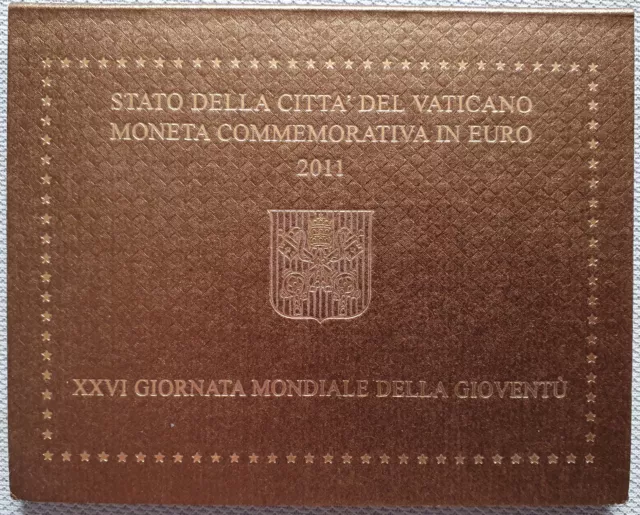 2 EURO VATICAN 2011 - sous blister- XXVI GIORNATA MONDIALE DELLA GIOVENTU