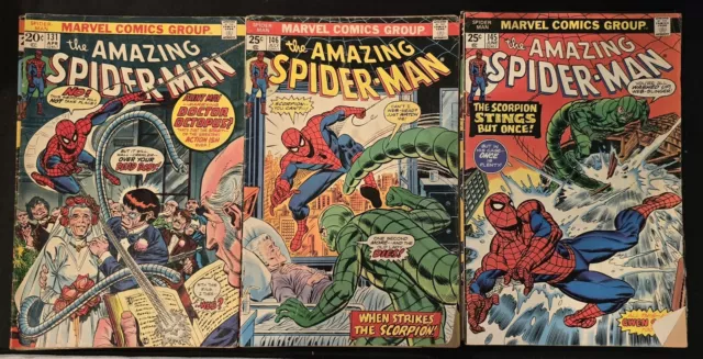 Comics Lot of 79 Incl 10 Amazing Spiderman #131, 144-147, 149, 151, 158