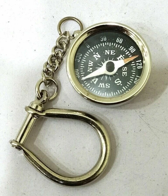 Boussole de poche vintage avec bouton poussoir – Boussole