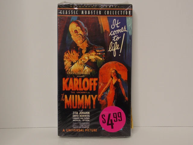 THE MUMMY VHS Classic Monster Collection - Horror - Boris Karloff ...