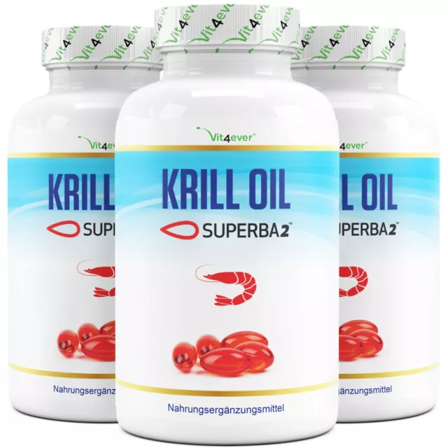 120 - 360 Softgel Kapseln KRILLÖL 1000mg / Portion - Laborgeprüft ! Krill Öl