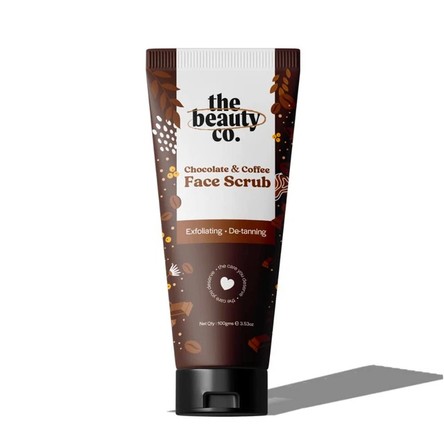The Beauty Co.Chocolat Café Exfoliant Visage 100gm pour Femmes & Hommes