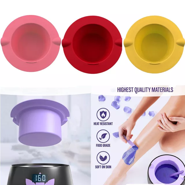 400ml Wax Warmer Thickening Heat-resisting Silicone Bowl Hair Removal Waxing PEL