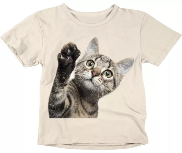 Cat Kitten Paw Cute Kids Boys Girls tshirt Childrens T-Shirt