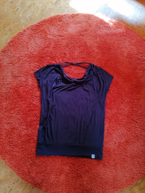 Yogistar Yoga Shirt Top Flowing Batwing "ALA" Elderberry Gr. S (34/36)