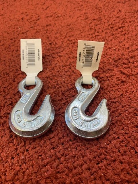 Campbell 1/4 In. Grade 43 Eye Grab Hook T9001424  - (Lot Of 2)