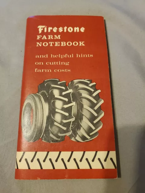 Vintage FIRESTONE Farm Pocket Notebook 1960's