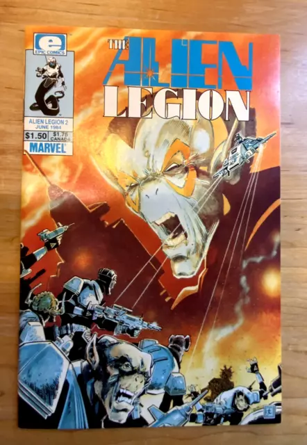 ALIEN LEGION 2 FINE 6.0;  Marvel Comics 1984, Epic