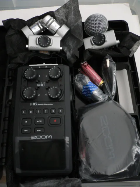 Zoom H6 Handy Recorder & mics (unused)
