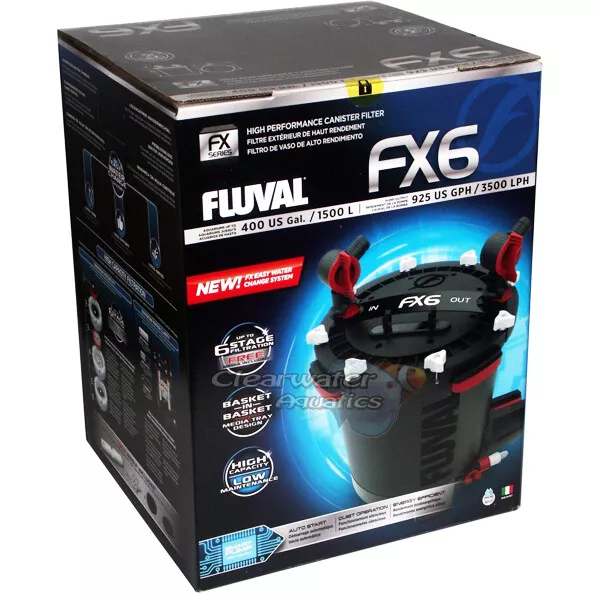 Fluval Fx4 And Fx6 External Canister Power Filter Inc Media  Fish Tank Aquarium