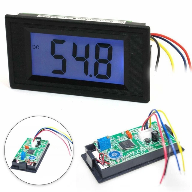 Digital Panel Voltmeter AC/DC 8-12V Autos LCD Panel Angetriebener Versand
