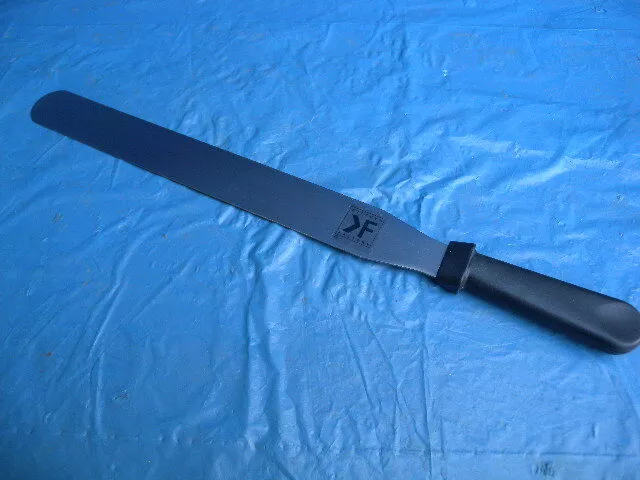 KF Glasurpalette / Streichpalette rostfrei mit Kunststoffgriff ca. 50 cm Länge