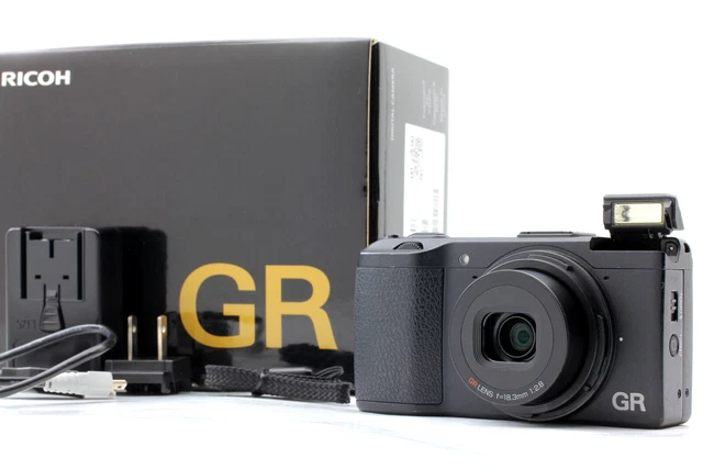 【MINT in Box】 RICOH GR 16.2 MP Digital Compact Camera Black From JAPAN