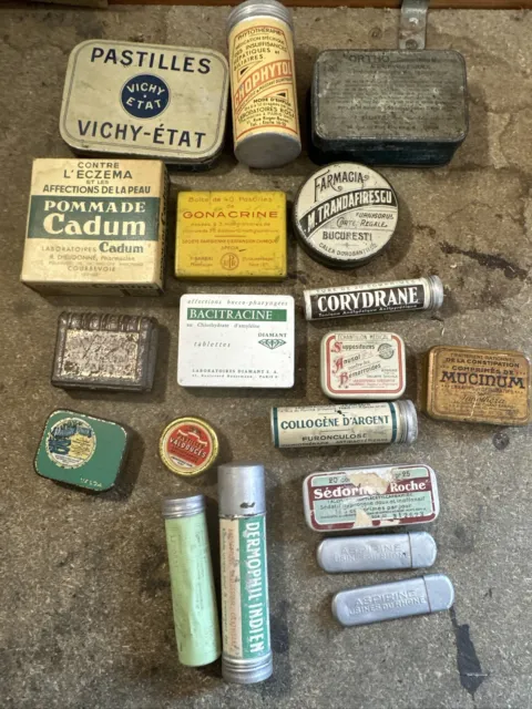 (n 12)  Lot ancienne boîtes médicament traitement Thérapeutique