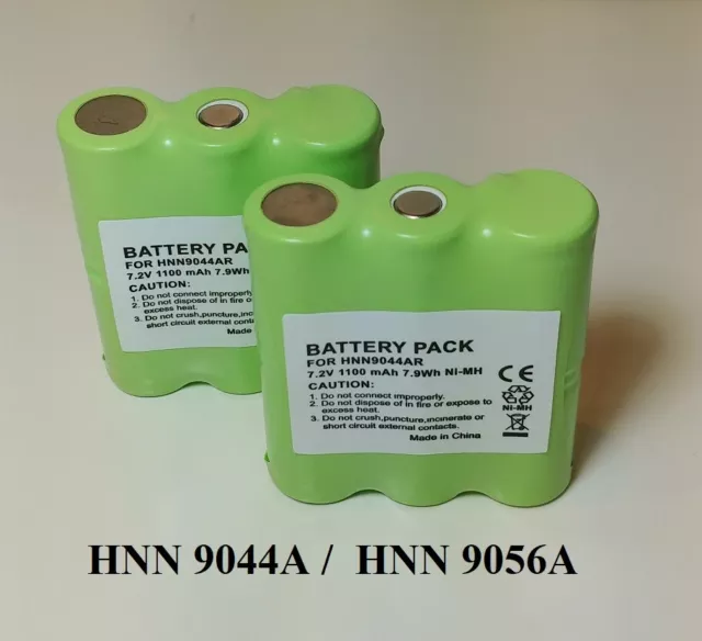 2 MOTOROLA HNN9044A / 9056A Ni-Mh 1100mAh batteries for $12.99,shipping included