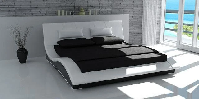 Letto ad acqua letti completi letto in pelle letto imbottito con materasso nuovo SWING