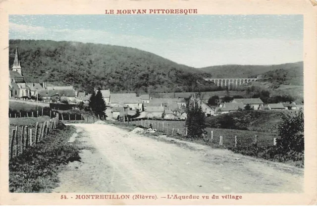 58 - MONTREUILLON - SAN49136 - L'Aqueduc vu du Village