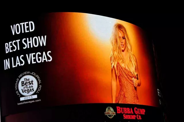 Britney Spears Neon Show Poster Las Vegas United States America USA Photograph