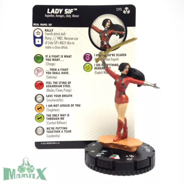 Heroclix Avengers War of the Realms set Lady Sif #015 Common figure w/card!
