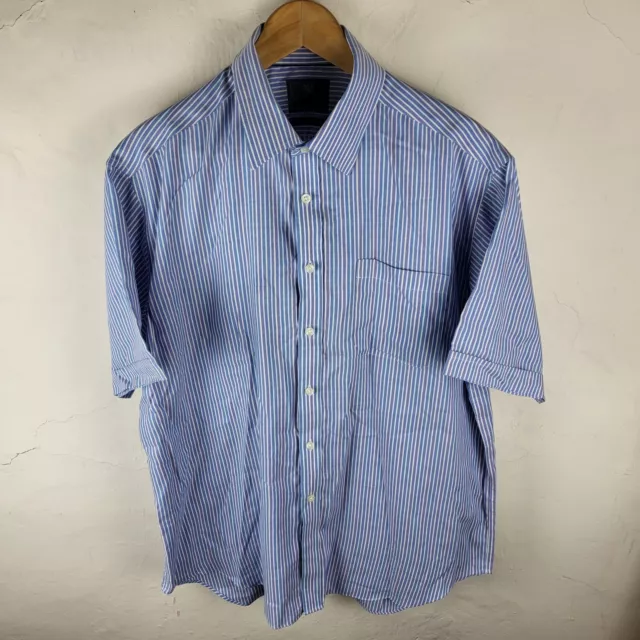 Camicia a righe Marks Spencer Collection 17"/43 cm blu casual smart