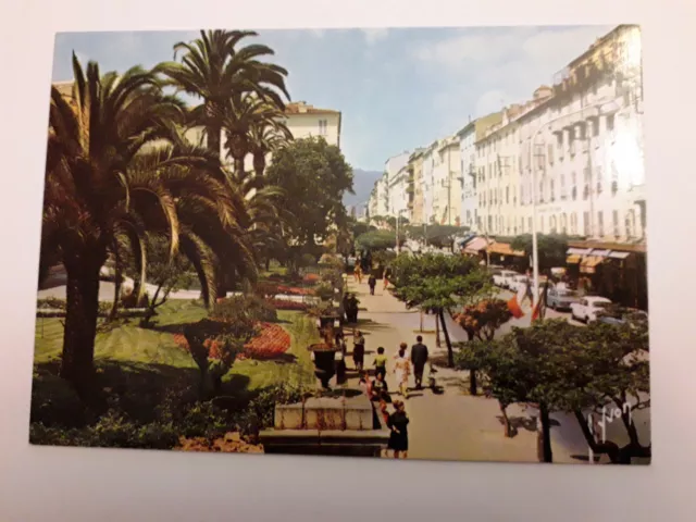 Carte postale Ajaccio -Jardins de la Préfecture et Cours Napoléon - Neuve - CPSM