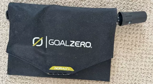 Goal Zero Nomad 7 Solar Panel / Mobile Solar Charger Used Good Condition